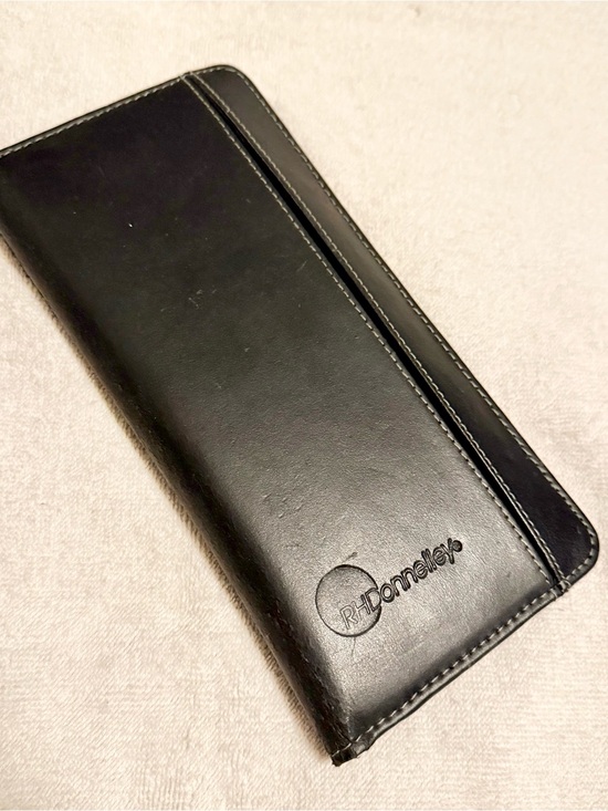 Handbags - Vintage RH Donnelley Long Wallet / Checkbook Cover – Black